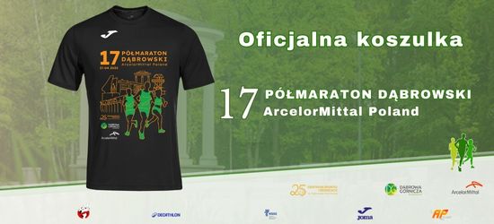 Oficjalna koszulka 17 Półmaratonu Dąbrowskiego.