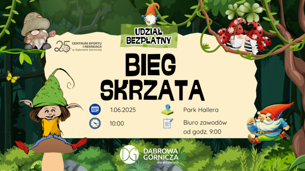Plakat promujący Bieg Skrzata 