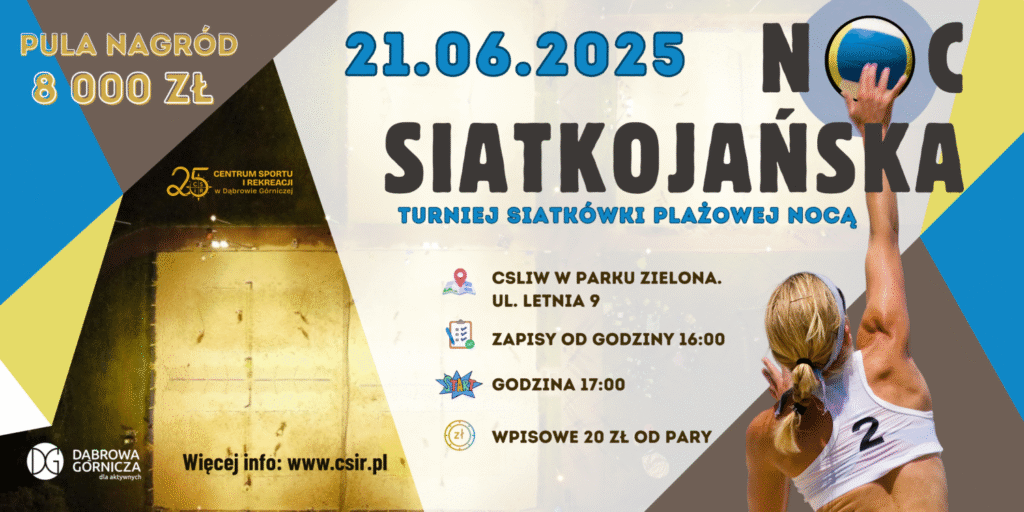 plakat promujący noc siatkojańską