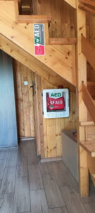 Defibrylator w Eurocampingu w Błędowie przy ul. Żołnierskiej 130