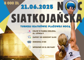 Plakat promujący Noc Siatkojańską