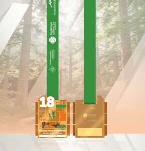 Medal 18. edycji Półmaratonu Dąbrowskiego ArcelorMittal Poland