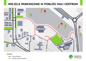 Miejsca parkingowe w pobliżu Hali CENTRUM