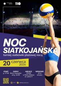 plakat promujący Noc Siatkojańską 2026